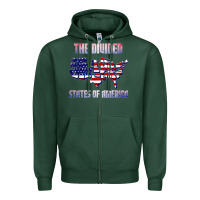 Sports Green the divided states of america political humor usa map t shirt Zipper Hoodie - lanVoArt