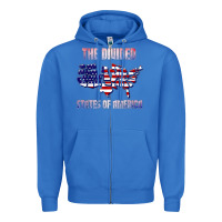 True Royal the divided states of america political humor usa map t shirt Zipper Hoodie - lanVoArt