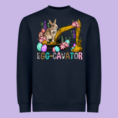 Egg Cavator Easter Heavyweight Sweatshirt Designed By Bundleandbundleshop