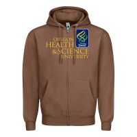 Chestnut oregon health & science university (ohsu) Zipper Hoodie - lanVoArt