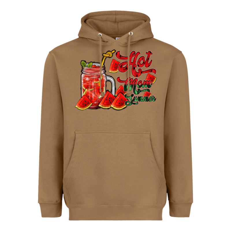 Hot Mom Summer Watermelon Heavyweight Hoodie by RacoonDesign | Teevron