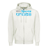 Oatmeal Heather wii sports essential Zipper Hoodie - lanVoArt