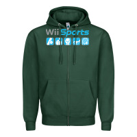 Sports Green wii sports essential Zipper Hoodie - lanVoArt
