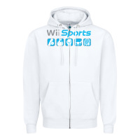 White wii sports essential Zipper Hoodie - lanVoArt