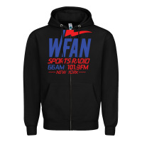 Black wfan sports radio new york Zipper Hoodie - lanVoArt