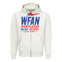 Oatmeal Heather wfan sports radio new york Zipper Hoodie - lanVoArt