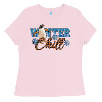 Bubblegum Pink Winter Chill Penguin Ladies Tee - LillyAllenDesigns