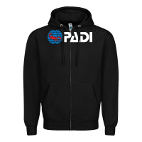 Black padi Zipper Hoodie - lanVoArt