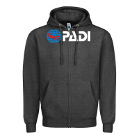 Charcoal Heather padi Zipper Hoodie - lanVoArt