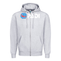 Heather Grey padi Zipper Hoodie - lanVoArt