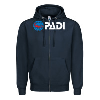 Navy padi Zipper Hoodie - lanVoArt