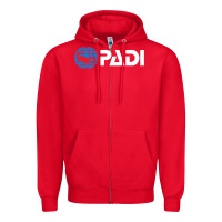 Red padi Zipper Hoodie - lanVoArt