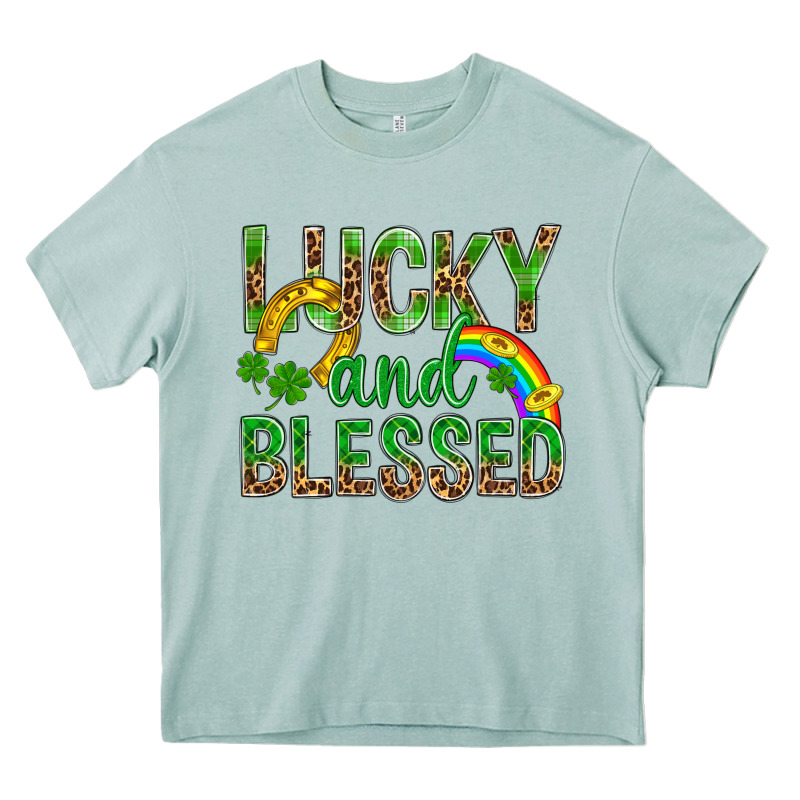 Lucky And Blessed St Patricks Heavy Core Tee by BundleAndBundleShop | Teevron
