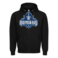 Black milwaukee admirals Zipper Hoodie - lanVoArt