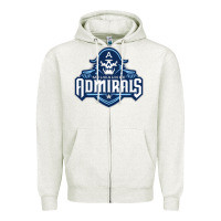 Oatmeal Heather milwaukee admirals Zipper Hoodie - lanVoArt