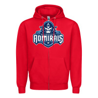 Red milwaukee admirals Zipper Hoodie - lanVoArt