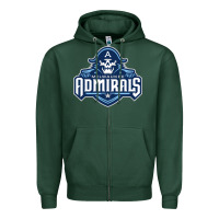 Sports Green milwaukee admirals Zipper Hoodie - lanVoArt