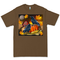 Cacao Fall Crow Premium Tee - LillyAllenDesigns
