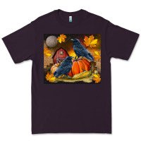 Plum Fall Crow Premium Tee - LillyAllenDesigns