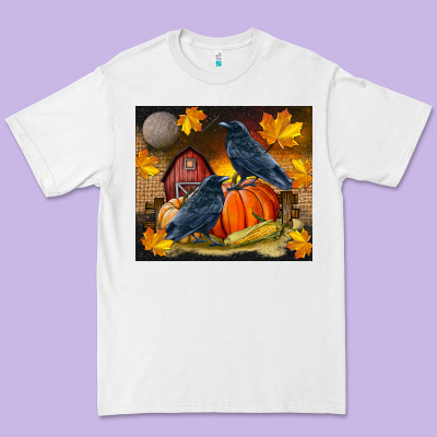 Fall Crow Premium Tee Designed By Lillyallendesigns