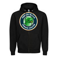 Black indian wells tennis center Zipper Hoodie - lanVoArt