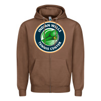 Chestnut indian wells tennis center Zipper Hoodie - lanVoArt