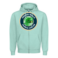 Seafoam indian wells tennis center Zipper Hoodie - lanVoArt