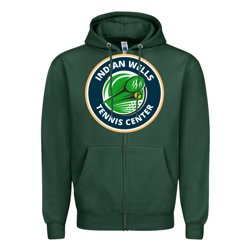 Indian Wells Tennis Center Zipper Hoodie by lanVoArt | Teevron