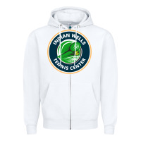White indian wells tennis center Zipper Hoodie - lanVoArt
