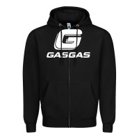 Black gasgas motorcycle Zipper Hoodie - lanVoArt