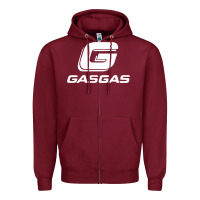 Burgundy gasgas motorcycle Zipper Hoodie - lanVoArt