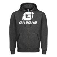Charcoal Heather gasgas motorcycle Zipper Hoodie - lanVoArt