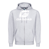 Heather Grey gasgas motorcycle Zipper Hoodie - lanVoArt