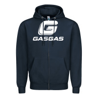 Navy gasgas motorcycle Zipper Hoodie - lanVoArt