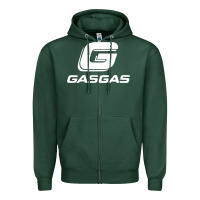 Sports Green gasgas motorcycle Zipper Hoodie - lanVoArt