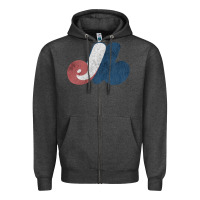 Charcoal Heather montreal expos Zipper Hoodie - lanVoArt