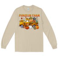 Mushroom pumpkin farm Long Sleeve Tee - CowGirlArtShop