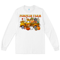 White pumpkin farm Long Sleeve Tee - CowGirlArtShop