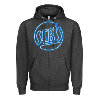 Charcoal Heather seb's   la la land Zipper Hoodie - lanVoArt
