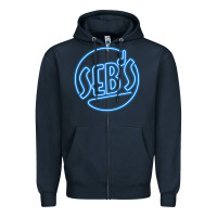 Navy seb's   la la land Zipper Hoodie - lanVoArt