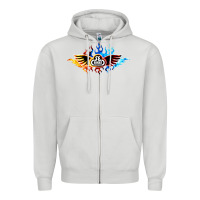 Dove Grey se bikes bmx bicycle on fire sport blue red Zipper Hoodie - lanVoArt