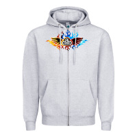 Heather Grey se bikes bmx bicycle on fire sport blue red Zipper Hoodie - lanVoArt