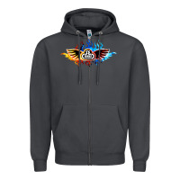 Smoke se bikes bmx bicycle on fire sport blue red Zipper Hoodie - lanVoArt