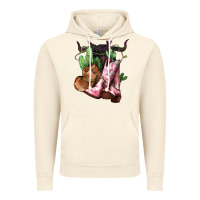 Vintage Artic Cowgirl boots hat horns cactus Vintage Hoodie - HowdyJamesFarm