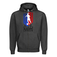 Charcoal Heather girls academy league Zipper Hoodie - lanVoArt