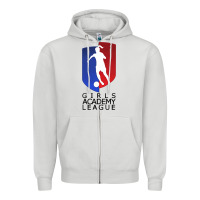 Dove Grey girls academy league Zipper Hoodie - lanVoArt