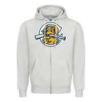 Dove Grey the charleston riverdogs Zipper Hoodie - lanVoArt