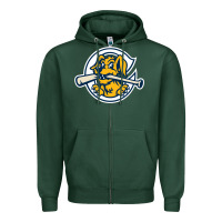 Sports Green the charleston riverdogs Zipper Hoodie - lanVoArt
