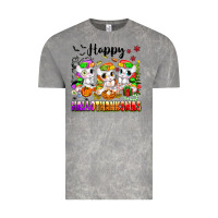 Cloud Rock happy hallothanksmas unicorns Vintage Tee - texasbilliewilder