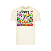 Happy Hallothanksmas Unicorns Vintage Tee | Teevron